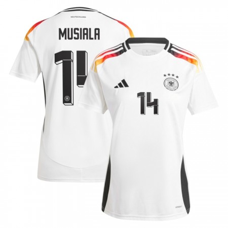 Camisola Alemanha Musiala 14 Mulher Equipamento Principal Euro 2024 Manga Curta